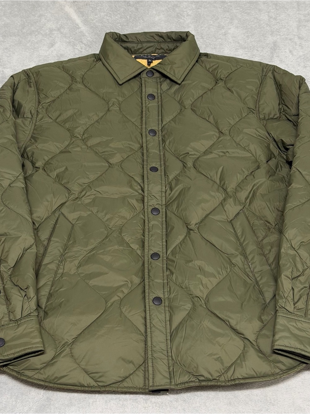 Rag & Bone Jacket Quilted Snap Duck Down Puffer Insulated Green Mens Large